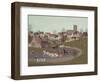 The Hunt Riding Through the Village, 1986-Vincent Haddelsey-Framed Giclee Print