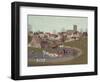 The Hunt Riding Through the Village, 1986-Vincent Haddelsey-Framed Giclee Print