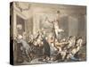 The Hunt Supper, England, 18th-19th Century-Thomas Rowlandson-Stretched Canvas