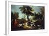 The Hunt with Wolf; La Chasse Au Loop-Jean Baptiste Oudry (Attr to)-Framed Giclee Print