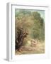 The Hunted Roe-Deer on the Alert, Spring, 1867-Gustave Courbet-Framed Giclee Print