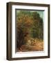 The Hunted Roe Deer on the Alert-Gustave Courbet-Framed Giclee Print