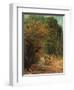 The Hunted Roe Deer on the Alert-Gustave Courbet-Framed Giclee Print