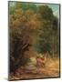 The Hunted Roe Deer on the Alert-Gustave Courbet-Mounted Giclee Print