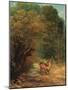 The Hunted Roe Deer on the Alert-Gustave Courbet-Mounted Giclee Print