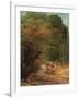 The Hunted Roe Deer on the Alert-Gustave Courbet-Framed Giclee Print