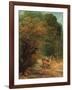 The Hunted Roe Deer on the Alert-Gustave Courbet-Framed Giclee Print