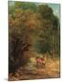 The Hunted Roe Deer on the Alert-Gustave Courbet-Mounted Giclee Print