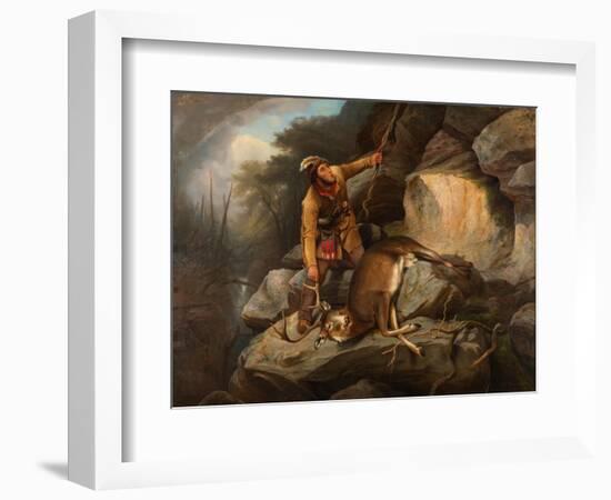 The Hunter's Dilemma, 1851-Arthur Fitzwilliam Tait-Framed Giclee Print