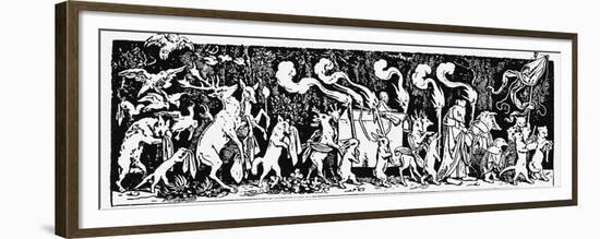 The Hunter's Funeral Procession-Moritz Ludwig von Schwind-Framed Premium Giclee Print