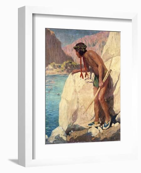 The Hunter-Eanger Irving Couse-Framed Giclee Print