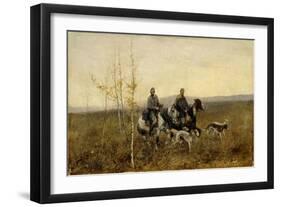 The Hunters, 1881-Franz Roubaud-Framed Premium Giclee Print