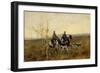 The Hunters, 1881-Franz Roubaud-Framed Premium Giclee Print