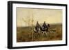 The Hunters, 1881-Franz Roubaud-Framed Giclee Print