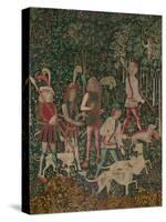 The Hunters Enter the Woods, c.1500-Netherlandish School-Stretched Canvas