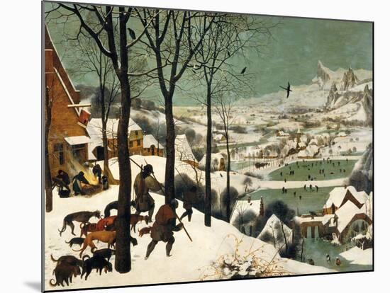 The Hunters in the Snow-Pieter Bruegel the Elder-Mounted Giclee Print