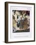 The Hunters on their Way, Illustration from 'La Belle Jardinere' Autumn 1922-null-Framed Giclee Print