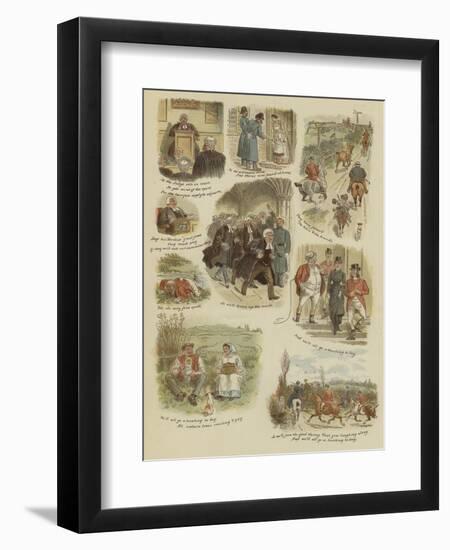 The Hunting Day-null-Framed Premium Giclee Print