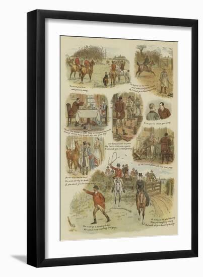 The Hunting Day-null-Framed Giclee Print