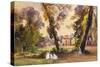 The Hunting Lodge in the Park of Caserta-Giacinto Gigante-Stretched Canvas