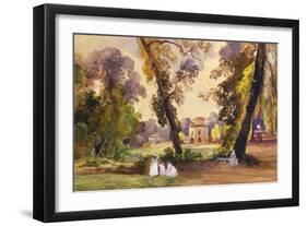 The Hunting Lodge in the Park of Caserta-Giacinto Gigante-Framed Giclee Print