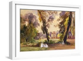 The Hunting Lodge in the Park of Caserta-Giacinto Gigante-Framed Giclee Print