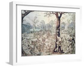 The Hunting Party, 16th Century-Bernaert Van Orley-Framed Giclee Print