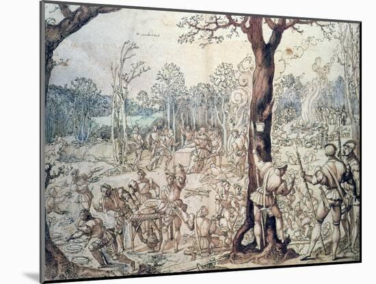 The Hunting Party, 16th Century-Bernaert Van Orley-Mounted Giclee Print