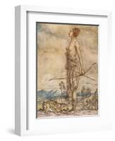 'The Huntress Diane', c1920-Arthur Rackham-Framed Giclee Print