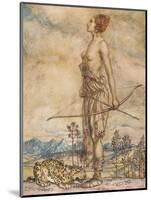 'The Huntress Diane', c1920-Arthur Rackham-Mounted Giclee Print