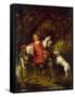 The Huntsman-Gabriel Metsu-Framed Stretched Canvas