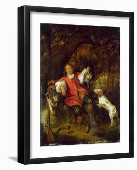 The Huntsman-Gabriel Metsu-Framed Giclee Print