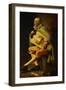 The Hurdy-Gurdy Player, circa 1638-1630-Georges de La Tour-Framed Giclee Print