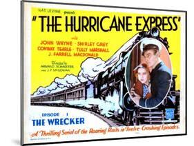 The Hurricane Express, Shirley Grey, John Wayne, 1932-null-Mounted Art Print