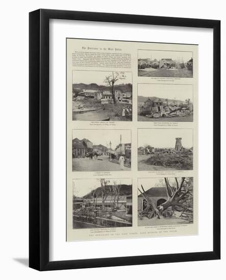 The Hurricane in the West Indies, Some Effects of the Storm-null-Framed Giclee Print