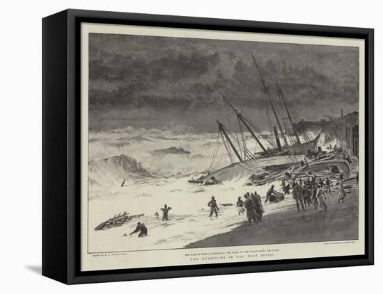 The Hurricane in the West Indies-William Lionel Wyllie-Framed Stretched Canvas