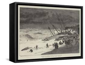 The Hurricane in the West Indies-William Lionel Wyllie-Framed Stretched Canvas