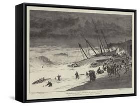 The Hurricane in the West Indies-William Lionel Wyllie-Framed Stretched Canvas