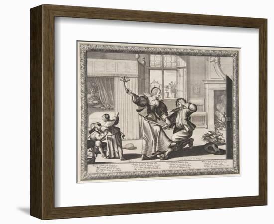 The Husband-Beater, c.1633-Abraham Bosse-Framed Giclee Print