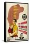 The Hustler, Australian Movie Poster, 1961-null-Framed Stretched Canvas