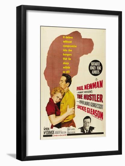 The Hustler, Australian Movie Poster, 1961-null-Framed Art Print