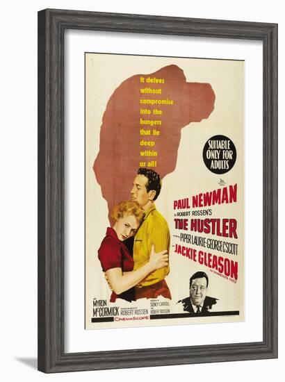 The Hustler, Australian Movie Poster, 1961-null-Framed Art Print