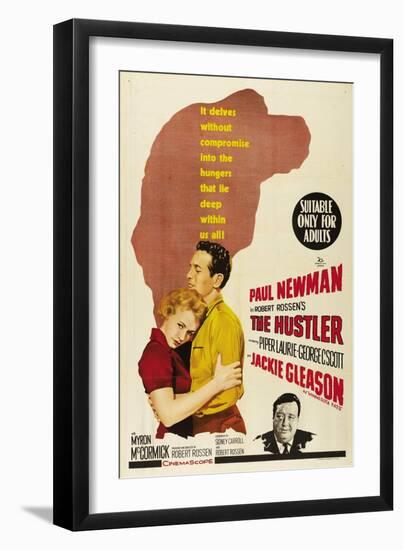 The Hustler, Australian Movie Poster, 1961-null-Framed Art Print