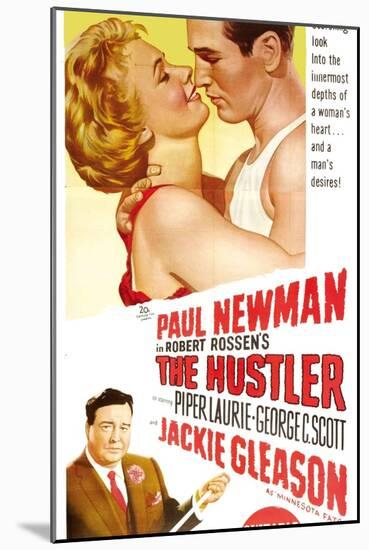 The Hustler, Australian Movie Poster, 1961-null-Mounted Art Print