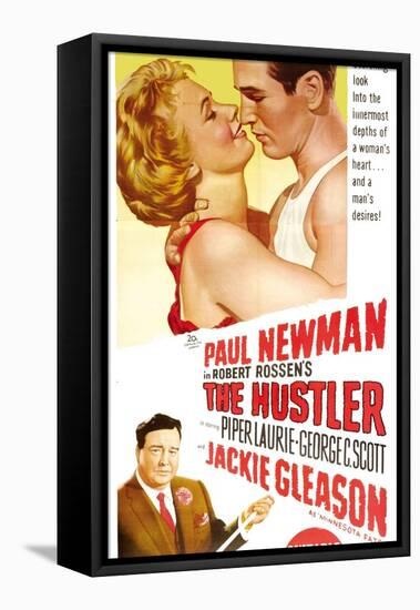 The Hustler, Australian Movie Poster, 1961-null-Framed Stretched Canvas