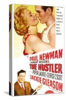 The Hustler, Australian Movie Poster, 1961-null-Stretched Canvas