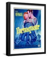 The Hustler, French Movie Poster, 1961-null-Framed Art Print