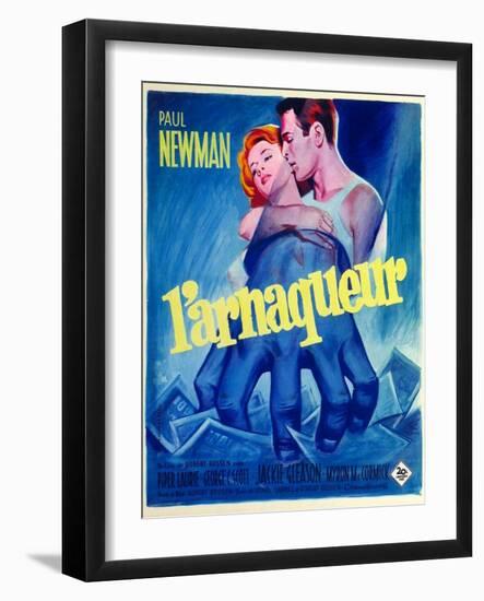 The Hustler, French Movie Poster, 1961-null-Framed Art Print