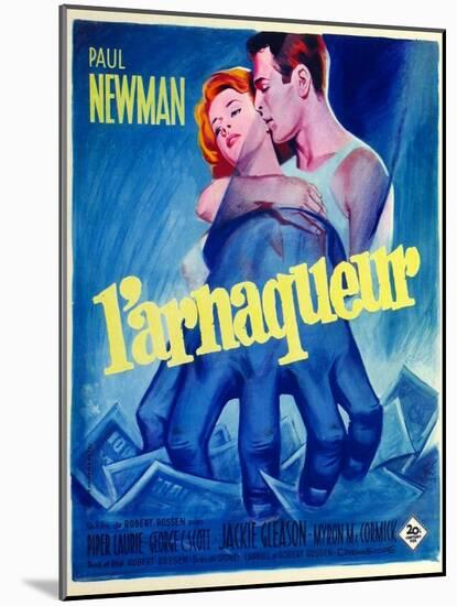 The Hustler, French Movie Poster, 1961-null-Mounted Art Print