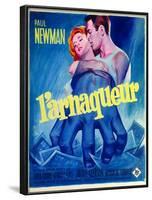 The Hustler, French Movie Poster, 1961-null-Framed Art Print